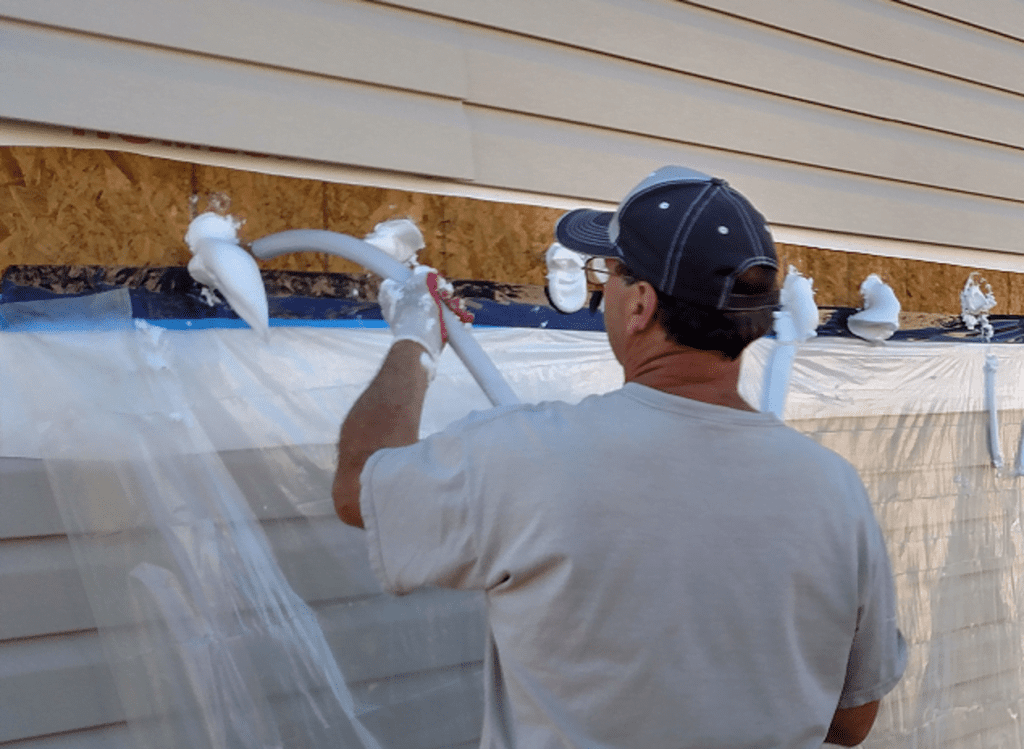 exterior injection wall insulation